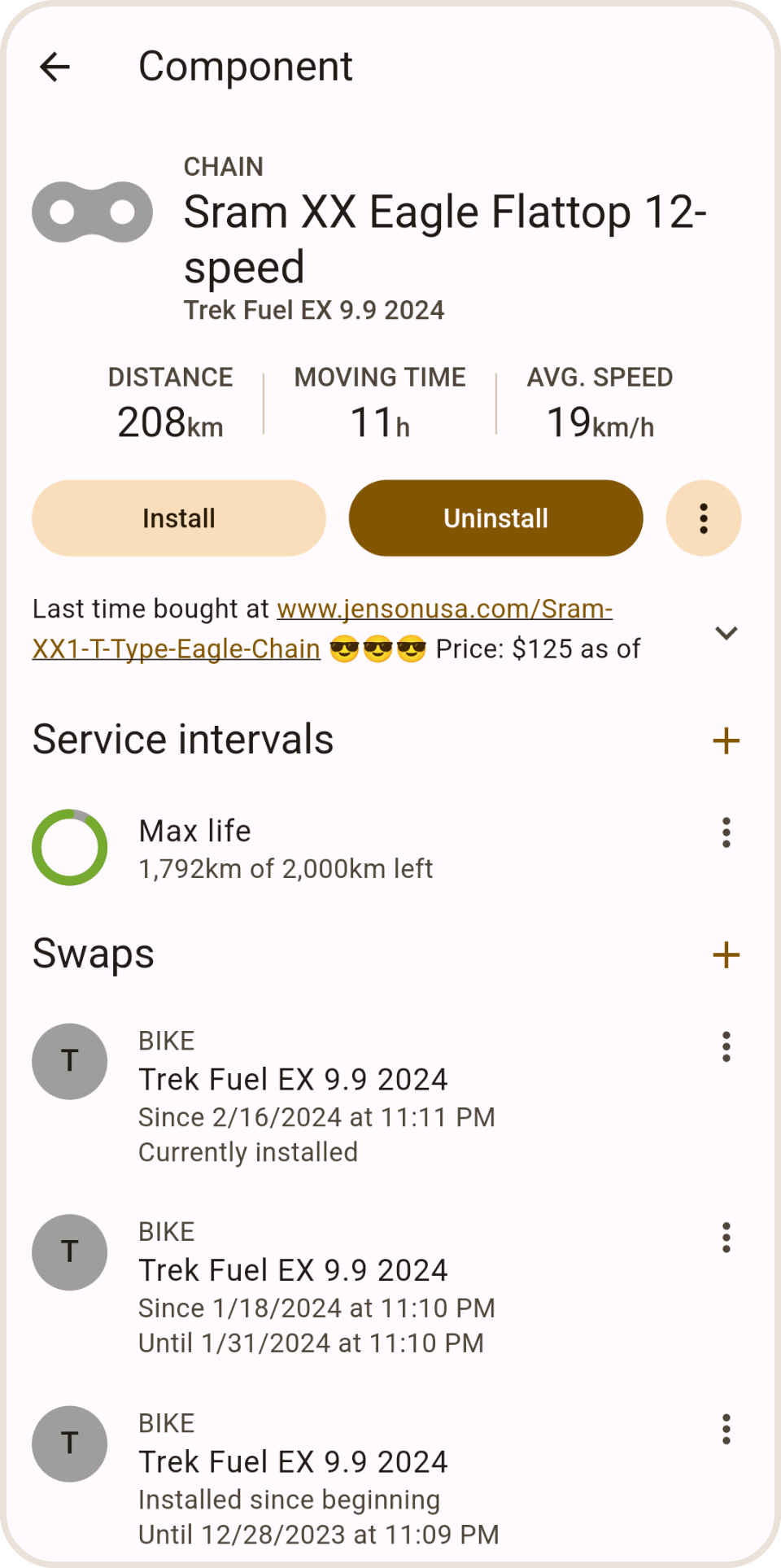 Component lifecycle app preview